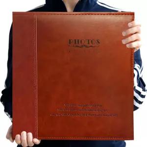 Zoview 마그네틱 셀프 스틱 페이지 사진 앨범 패밀리 가죽 커버 핸드메이드 DIY 3x5 4x6 5x7 6x8 8x10