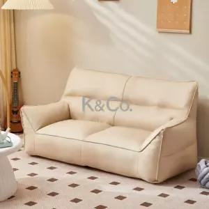 2인용 좌식 소파 푹신한 소파베드 원룸 가죽 자취