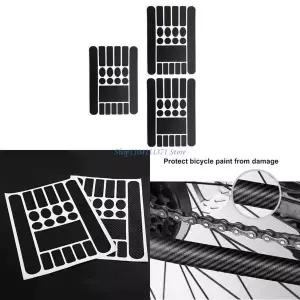 P9FC 사이클링 자전거 보호 장비 자전거 프레임 스크래치 저항성 보호기 체인 체재 패드 게시 된 가드