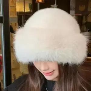 털 기모 방한모 겨울 모자 뽀글이 산책 여성모자 벙거지 털모자 방한모자 겨울모자 여성모자 털모자