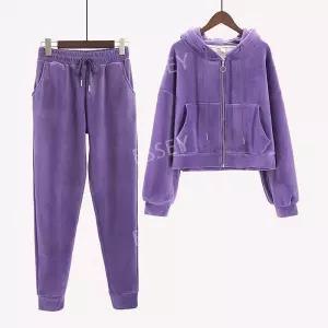 여성용 벨벳트레이닝 세트 가을 기모 겨울 여자