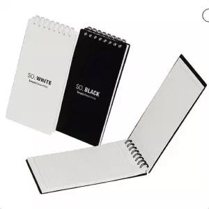 필기용수첩 교실 데이스 PP기자수첩 화이트 강의 라인노트 필기노트 수업 스프링 미니