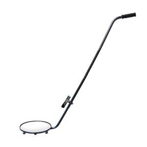 [미국배송] 차량 점검 거울 아래 바퀴와 LED 조명이 있는 12인치 거울 출입 보안 주차장 자동차 정비를 위한 휴대용