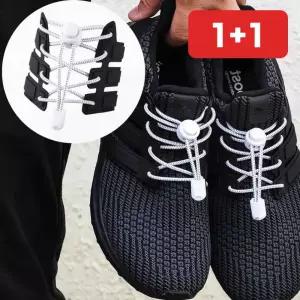 원터치 고무줄 신발끈 캡슐 안풀리는 탄성 운동화끈 아동 스판  1+1