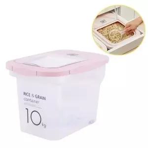 깔끔한 쌀 보관함 곡물 보관 통 식품 저장 용기 (WFKD6JO)