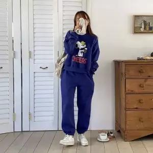 라운드넥 반바지 조거 프린트 기모 치마바지 세 (WFKC160)