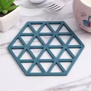 고품질 헥사곤 냄비받침(블루) 냄비받침대 (WFKDTAB)