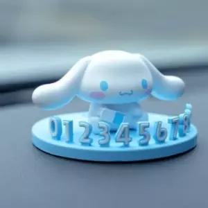 고품질 시나모롤 피규어 자동차 차량용 연락처 알림판 전화번호판 (WFKE06O)