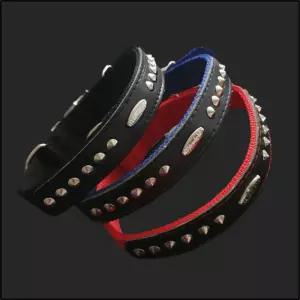 강아지 애견 목줄 목걸이 개줄 고급 별 개목이 25mm산책용품 산책 용목 튼튼한 가죽