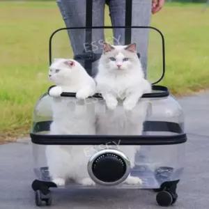 강아지 산책 상품 소형견 켄넬 가방 아웃도어 투명 휴대용 여행용