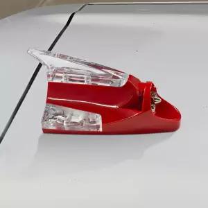 요라이즈 자동차 지붕 풍력 발전 LED 조명 샤크 핀 경고 플래시 램프 방수 자가 접착 안테나 탑퍼 장식