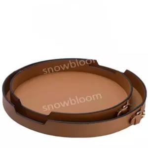 가죽 화장품정리대 고급 화장대 정리 수납함 선반