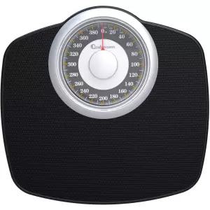 아담슨 A25 체중계 - 최대 400파운드 5.3인치 다이얼 12.4인치 x 10.2인치 플랫폼 미끄럼 방지 고무 표면