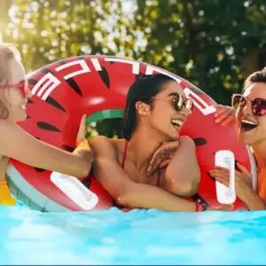 손잡이 튜브 성인 어린이 아동 물놀이용품 수박파도타기튜브 대형 암튜브 소형펌프 수중 유아 아기 물놀이