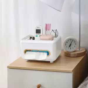 감성 인테리어 핸드폰 거치대 각티슈케이스화장지 휴지 리모컨수납 사각 다용도함 거실 원목 북유럽 주방용