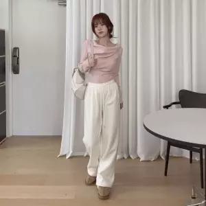 아트박스/신상오픈런 여성용 편안한 기모 골덴 와이드 팬츠