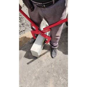 보 럭 집게 운반 경계석집게 4인치 현장 운반기 도로 석판 수로관 벽돌 경계석