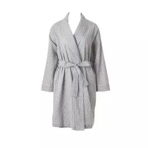 잔잔한 체크 면 선염 스판 로브가운 남여 커플세트(WRB2513W/WRB2513M)