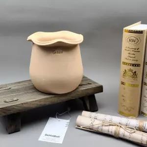 베하몰 수제토분 더칼론 T01 웨이브자 13x13cm빈티지화분 토기 인테리어 반려식물 꽃키우기 키우기 원예용