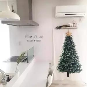 크리스마스 벽화현수막 파인트리 특대형 150x200 파티장식 걸이 인테리어 데코 소품 용품