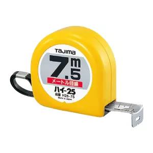타지마-수동줄자 H25-75 7.5m (1EA)측정용 다용도 작업용 핸디 현장용 가정용 목공용 인테리어 휴대용 거리