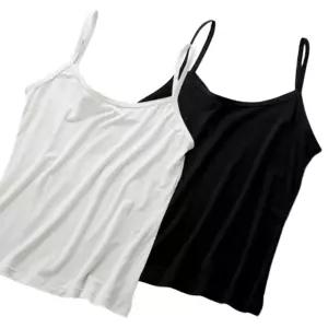 비주 스판 슬림형 끈나시 이너 민소매 나시티 나시 여성나시 빅사이즈 무지