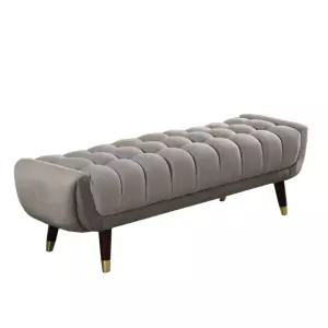 침대 끝 베드 그레이50x50x45cm 인테리어 수납형 의자 보조 스툴 벤치