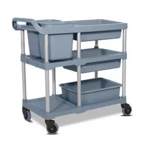 음식물 잔반 카트 급식소 수거함 운반 호텔 서빙 운반