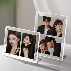 투명 인테리어 아크릴 프레임 탁상 포토 사진 액자 예쁜 소형 4x6 돌잔치 백일