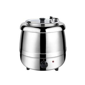 전자 업소용 자가용 보온 스틸 대형 국물 전기 보온솥 10L 뚜껑 보온기 워머