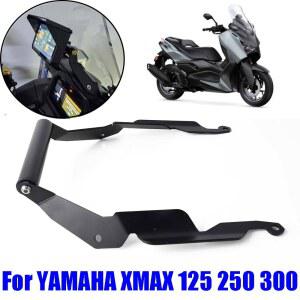 야마하 XMAX 300 250 125 X-MAX XMAX250 XMAX125 2025용 오토바이 액세서리 휴대폰 거치대 스탠드 GPS 네비게이션 브래킷 지원