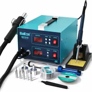BK701D 700W 납땜 스테이션 2 in 1 열풍 재작업 및 언 SMD ESD 안전 휴대폰 노트북 수리 또는 회로 기판