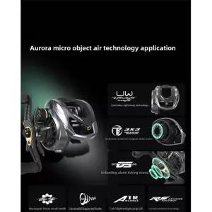 수심측정릴 마이크로 오브젝트 에어 루야 낚싯줄 릴 휠 - 꼬임 방지 방수 휴대용 스피닝 담수 해수용