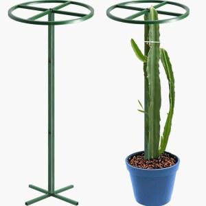가빈지타오 62인치 원형 금속 용과 트렐리스 수직 정원 및 등반 식물 나무를 위한 조절 가능한 선인장 야외 실내 화분 지지대 그린