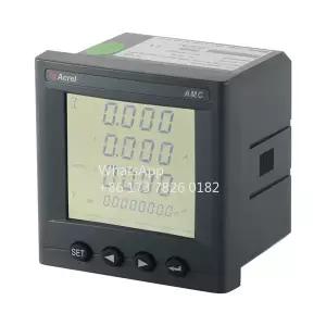 Acrel AMC96L-E4/KC RS485 클래스 0.5 삼상 패널 다기능 에너지 미터를 갖춘 프로그래밍 한 양방향 전력계