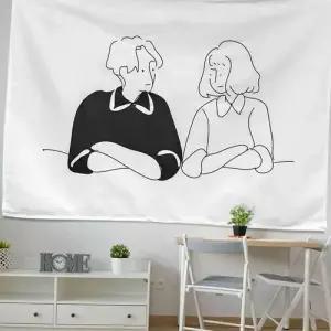 대형 패브릭 포스터 바라보기 L 북유럽감성 WEC9E24