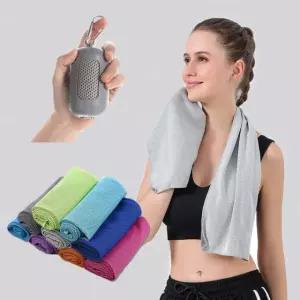 운동 등산 휴대용 스포츠타올 쿨링 여름 아이스 타월 그린