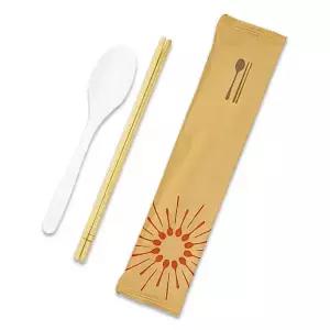 원바이 크라프트 햇살 일회용 수저세트 500개