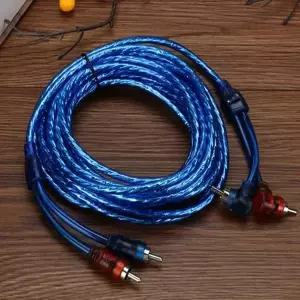 258m 자동차 순수 구리 오디오 케이블 서브우퍼 증폭기 오디오 시스템 수정 2 RCA  2 RCA 와이어 자동차 신