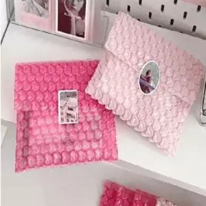 사러왕구디백 답례품 생일 선물 간식 소분봉투 포장봉투 하트 뽁뽁이 에어캡봉투 포장봉투