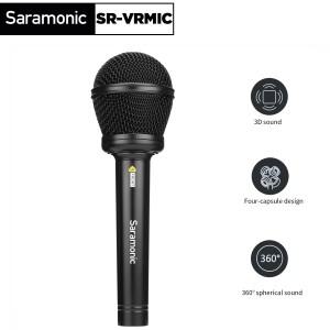 Saramonic SR-VRMIC 핸드헬드 마이크 콘덴서 VR 영화용 3D 카디오이드 음악 콘텐츠 제작 녹음 성능