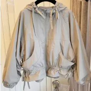 후드 여성 점퍼 숏 바람 허리조임 야상 막이 프릴 숏점퍼 숏야상점퍼