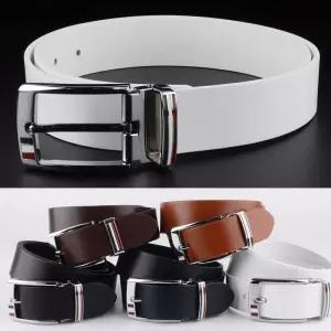 남자 소가죽 캐주얼 허리띠 골프 벨트 남성용 청바지