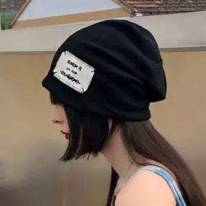 빈티지 스타일 라벨 여성 외출패션 사계절 얇은 비니