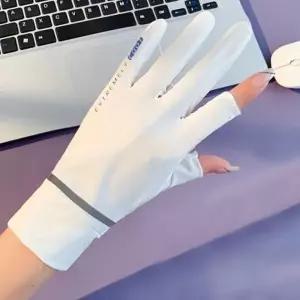 에어쿨 여성 2컷 스포츠 장갑(화이트) 등산 쿨링