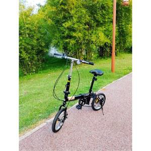 16인치 접이식 미니 자전거 여성용 경량 변속 라이딩 흰색 출퇴근자전거 브레이크