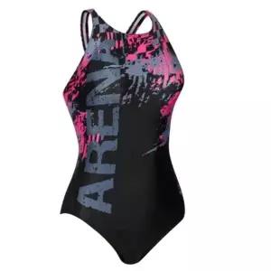 아레나 2025 여자 원피스 수영복 U113754 반팔수영복