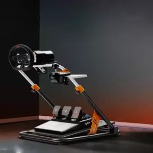 접이식 레이싱휠 거치대 심레이싱 콕핏 게임 핸들 시트 프레임