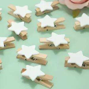 별 원목 집개 나무집게 장식집게 포토존 데코소품