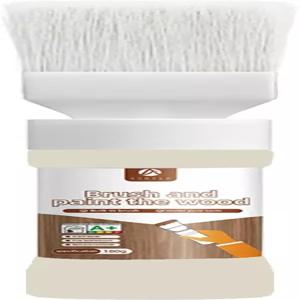 목재 및 금속 페인트 2-in-1 브러시(6.35온스 보리) 편리한 원목 가구 수리 야외 코팅